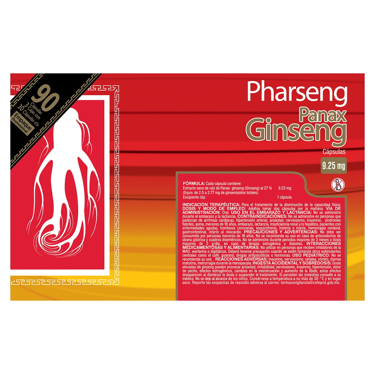 Panax Ginseng 250mg 3 pack