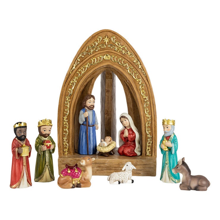 Nacimiento con Luces LED 11 Pzas.