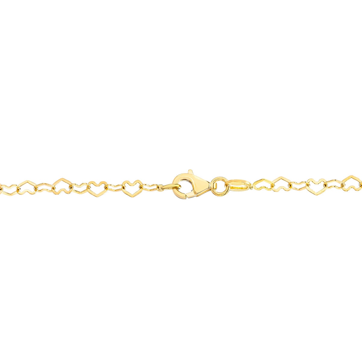 Collar de Corazones, Oro 14K