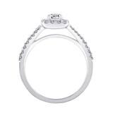 Anillo, 0.60ctw Diamantes, Oro Blanco 14kt