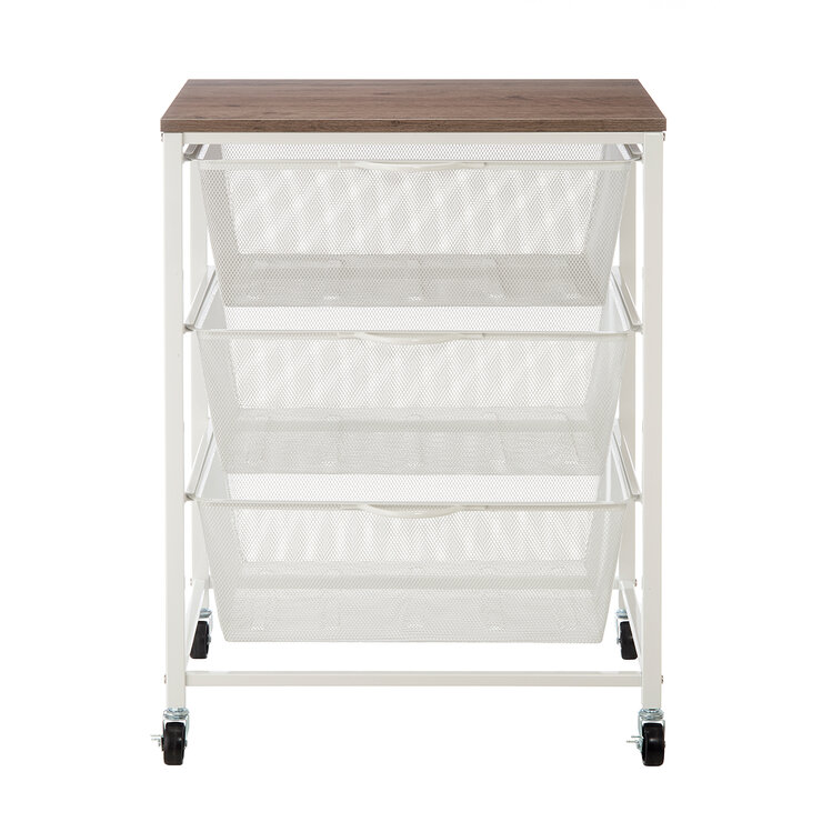 Carrito Rodante de Malla Metálica con 3 Niveles