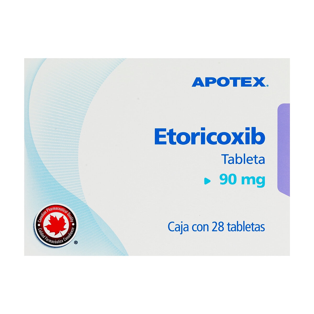 Etoricoxib 90 mg 28 Tabletas