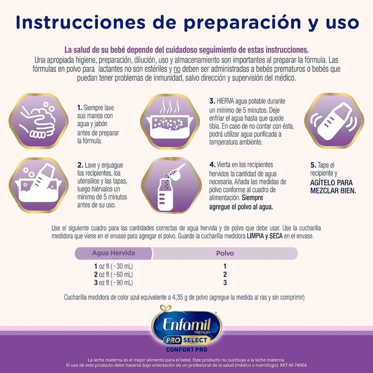 Enfamil Premium Confort Fórmula Láctea 2 pzas de 1.1 Kg