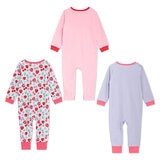 Koala Kids Mameluco 3 piezas para Bebé Cerezas 12 Meses