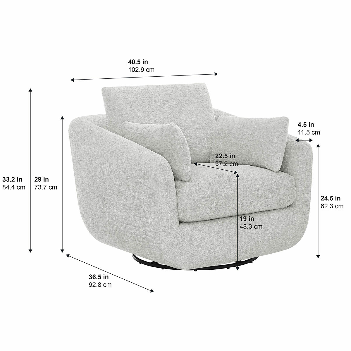 Thomasville, Sillón Giratorio de Tela