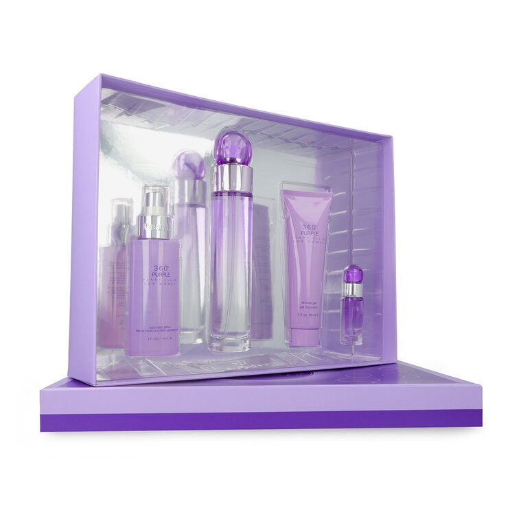 Perry Ellis 360° Purple Set 4 pzas