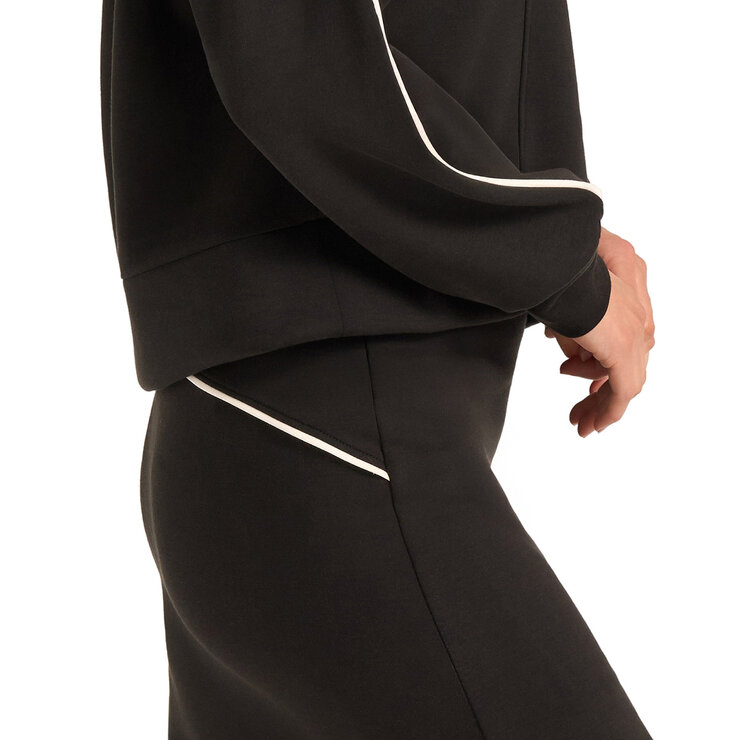Max & Mia Set Sudadera con Falda Short para Dama Negro Extra Grande