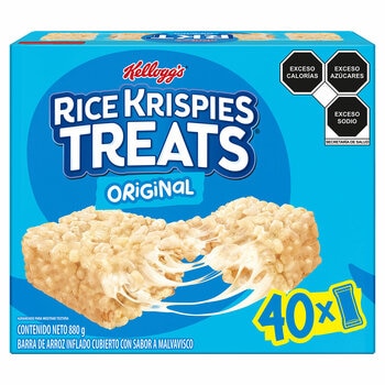 Kellogg's Barras de Arroz Inflado Rice Krispies 40 pzas de 22 g