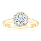 e Compromiso, Diamantes 1.10ctw, Oro Amarillo de 14K