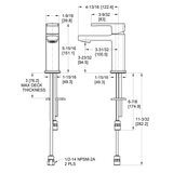 Pfister, Monomando para Lavabo Modelo Deckard, Color Cromo Pulido