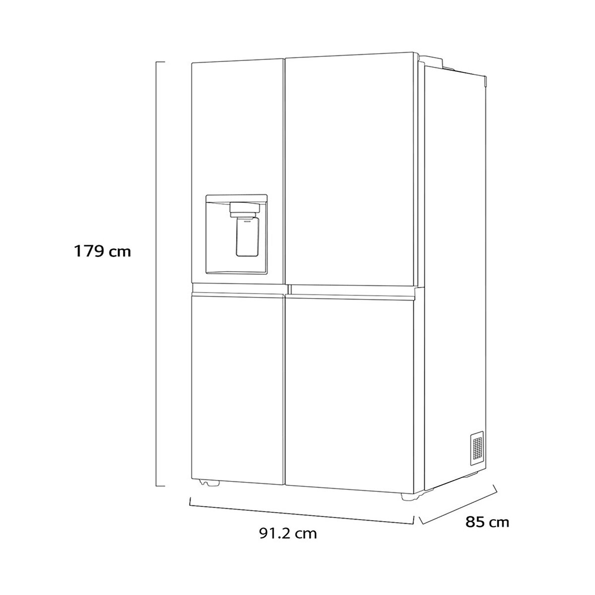 LG Refrigerador 27' Duplex con Dispensador de agua