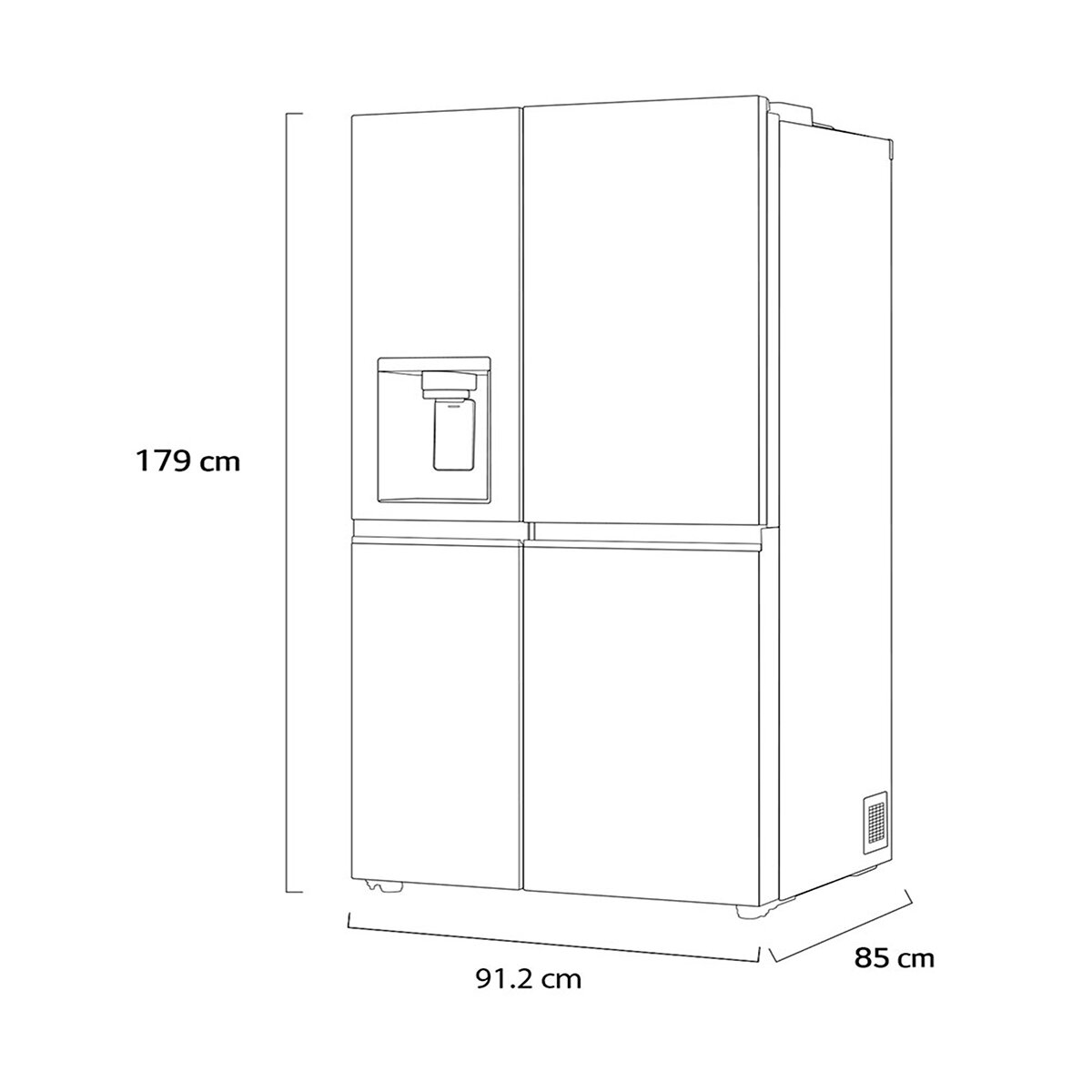 LG Refrigerador 27' Side by Side