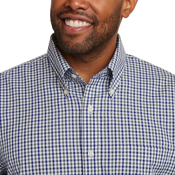 Kirkland Signature Camisa para Caballero Verde Cuello 16 Manga 34/35