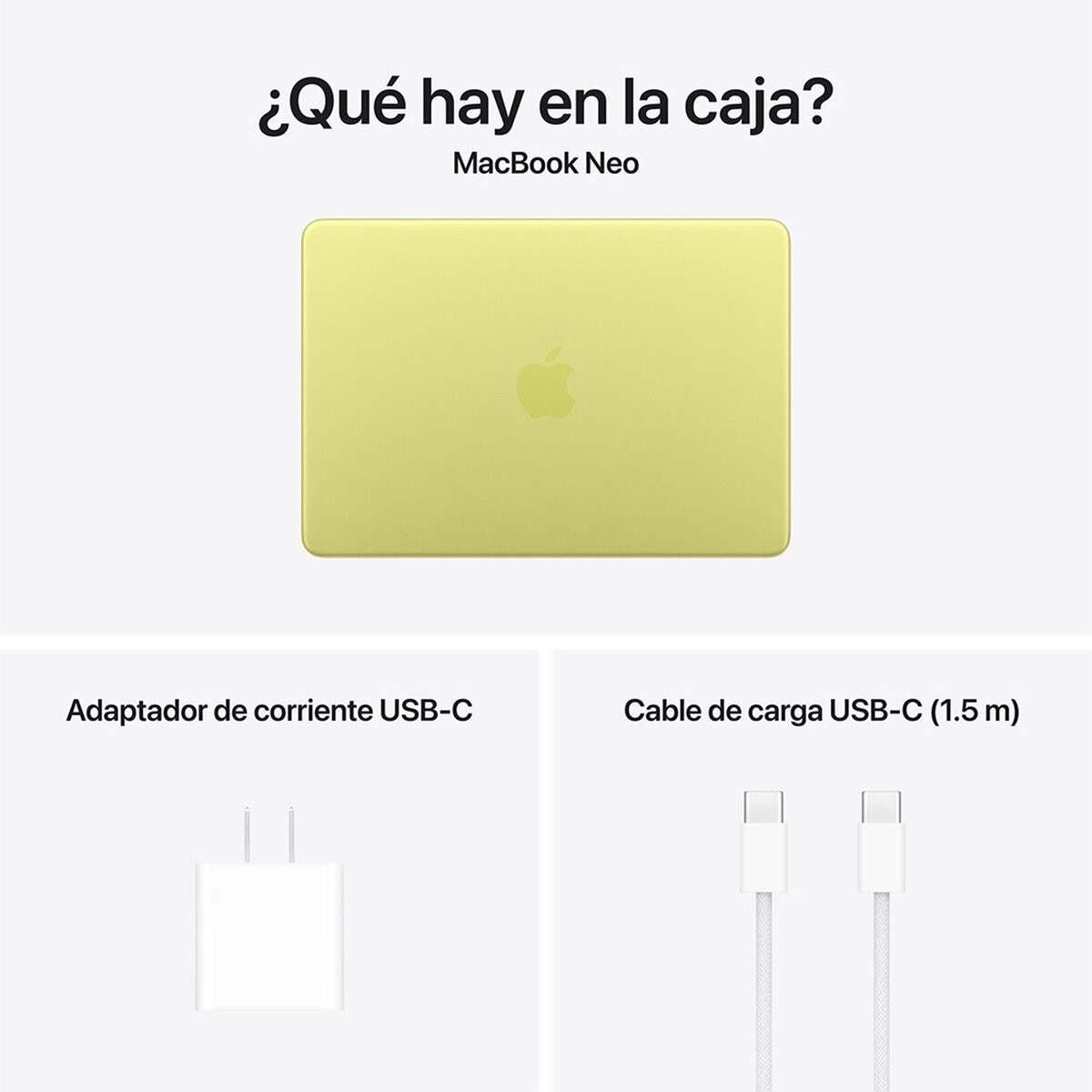 Apple MacBook Neo 13" A18 Pro 8GB 256GB SSD Amarillo Cítrico Apple MacBook Neo 13" A18 Pro 8GB 256GB SSD Amarillo Cítrico