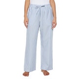 Wildfox Conjunto de Pantalones de Pijama para Dama Azul y Verde Extra Grande