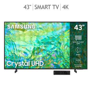 Samsung Pantalla 43" 4K UHD Smart TV