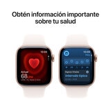 Apple Watch Series 11 (GPS) 42mm Aluminio Oro Rosa + Correa Deportiva Rubor Claro - Talla S/M