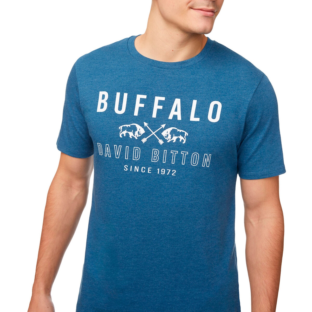 Buffalo David Bitton Playera para Caballero Azul