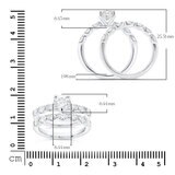 Anillo de Diamantes 0.50ctw, de Oro Blanco 14K
