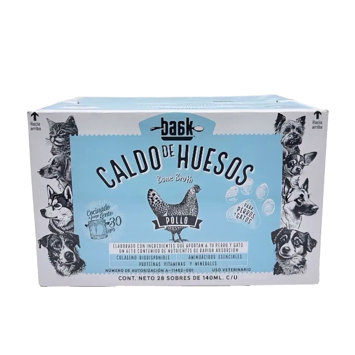 Baak Caldo de Huesos para Mascotas 28 pzas de 142 ml