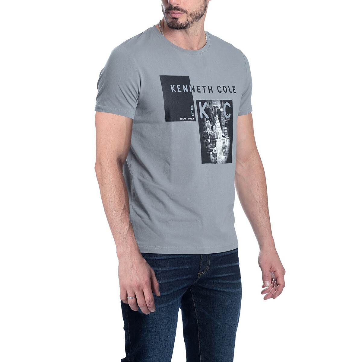 Kenneth Cole Playera para Caballero Verde Mediana