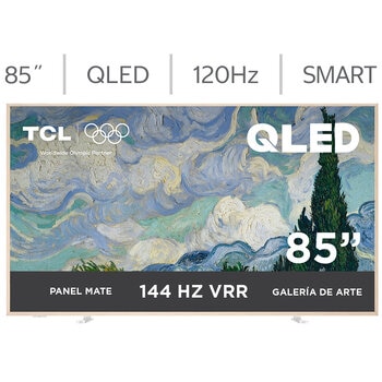 TCL Pantalla 85" QLED 4K NXTVISION Google TV
