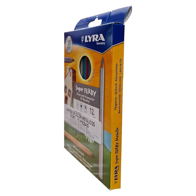 Lyra Lápices de Colores Metálicos 12 Piezas