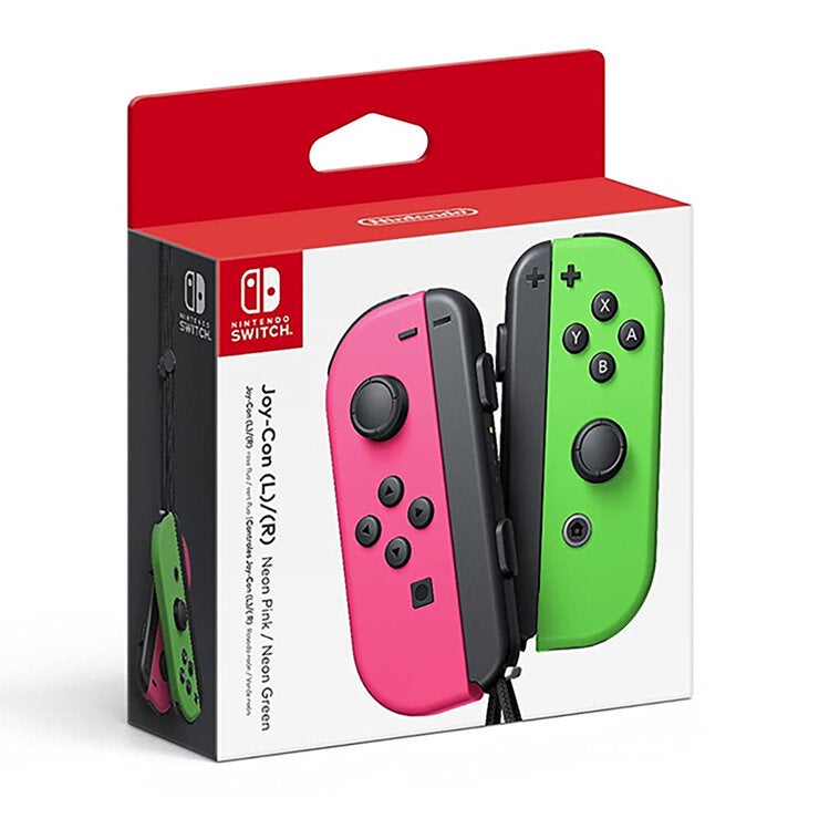 Nintendo Switch Joy-Con L/R Neón Rosa y Verde Nintendo Switch Joy-Con L/R Neón Rosa y Verde