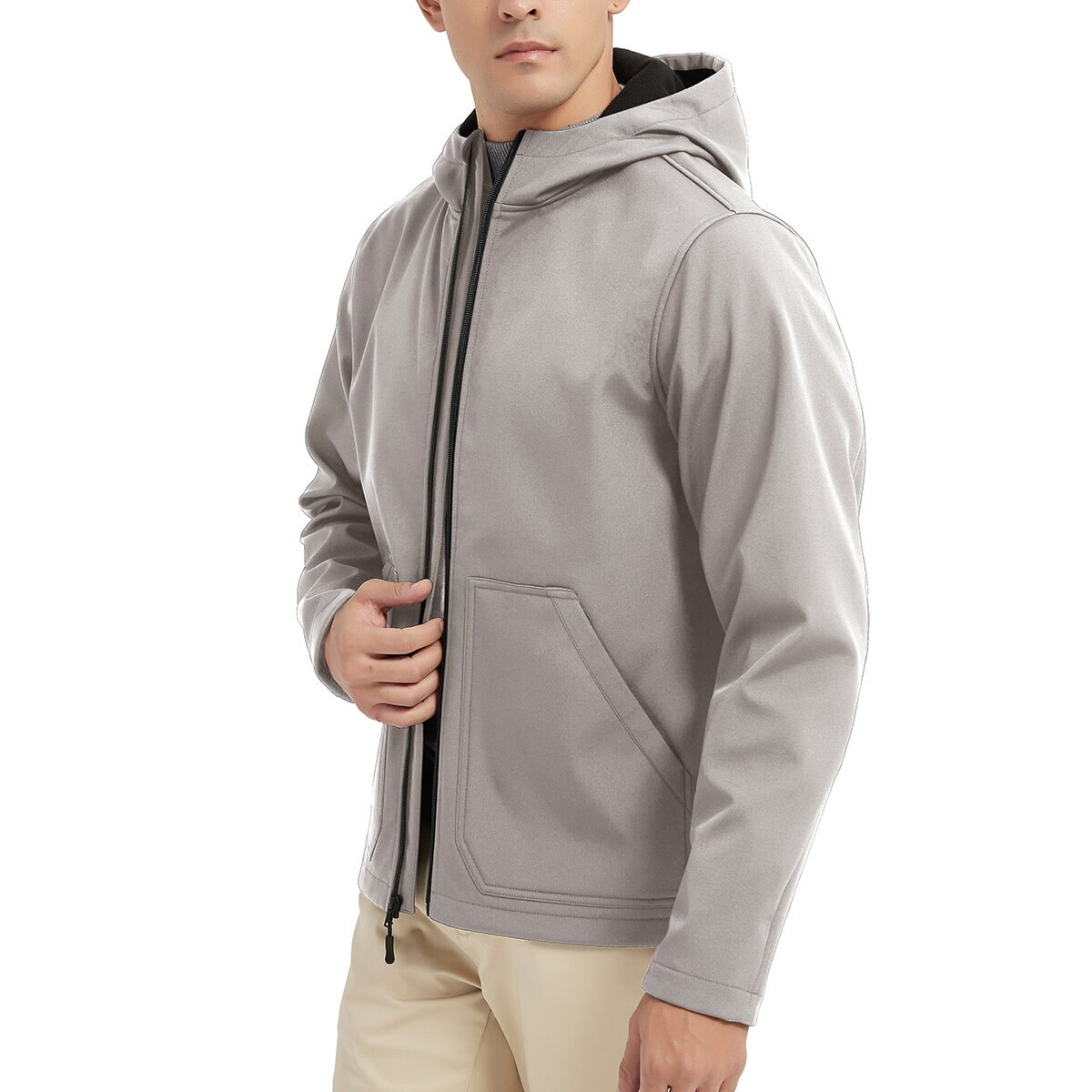 Hawke & Co Chamarra Softshell para Caballero Gris Grande