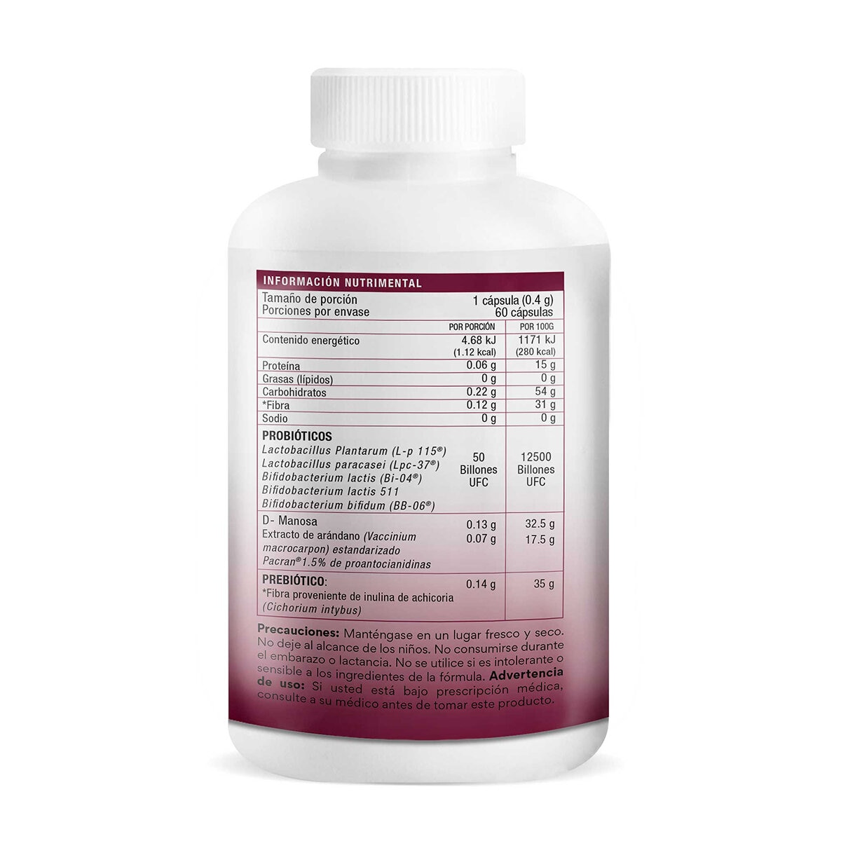 Bio B Probióticos Women 50 Billones Frasco con 60 cápsulas