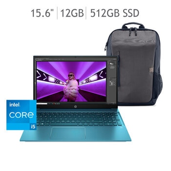 HP Pavilion Laptop 15.6" Intel Core i5-1135G7 12GB 512GB SSD Windows 11 + Mochilla 