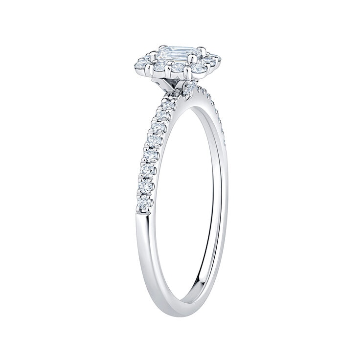 Anillo Nupcial de Diamantes 0.50ctw, Oro Blanco 14K