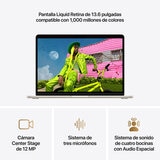 Apple MacBook Air 13" M5 16GB 512GB SSD Blanco Estelar Apple MacBook Air 13" M5 16GB 512GB SSD Blanco Estelar