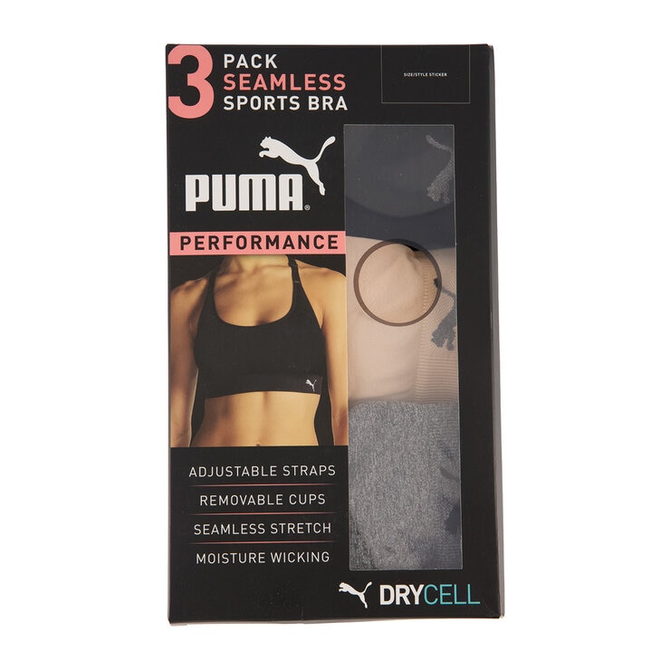 Puma Brasier deportivo para Dama Negro Chica Puma Brasier deportivo para Dama Negro Chica