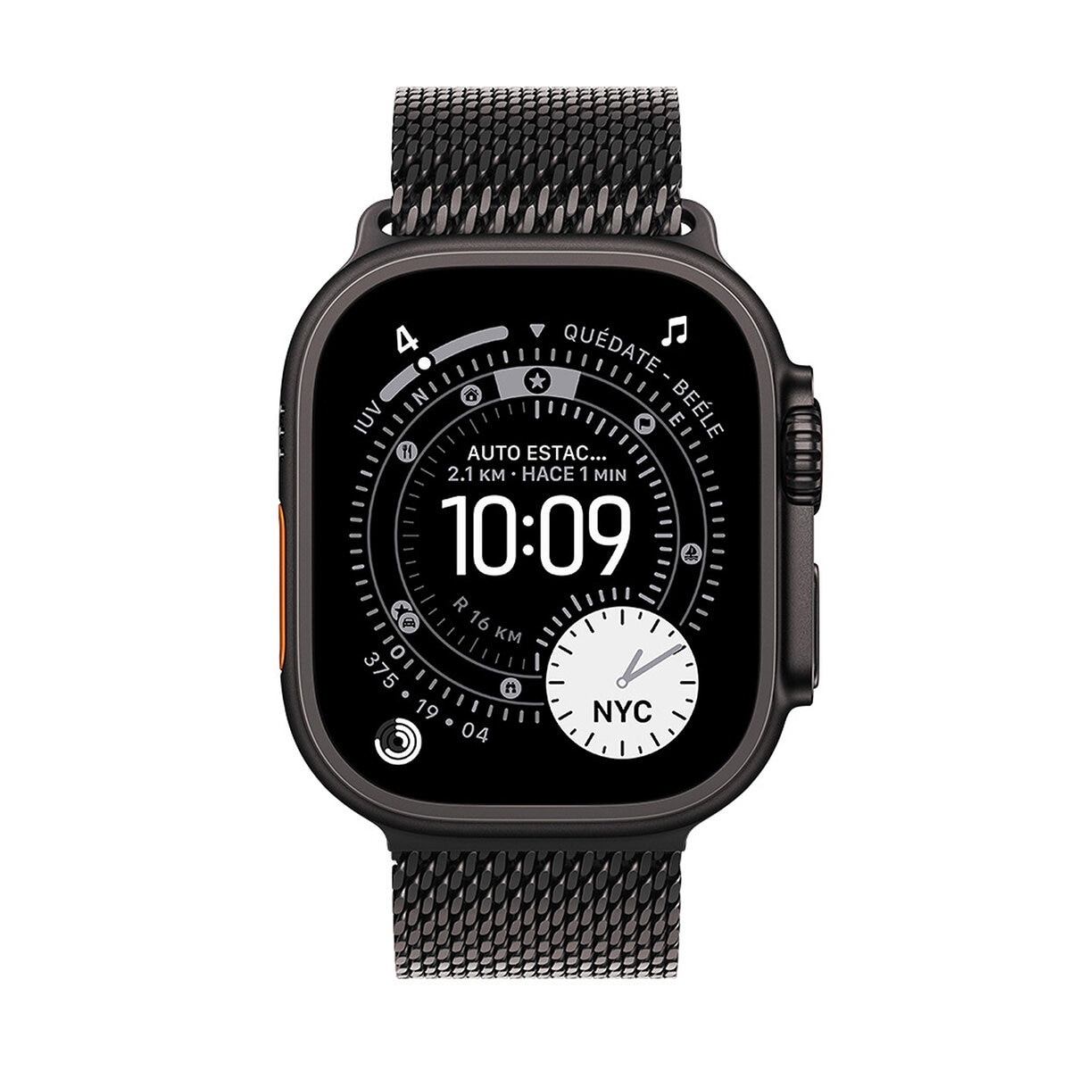 Apple Watch Ultra 3 (GPS + Cellular) Caja de Titanio Negro 49mm con Correa Milanese Loop M