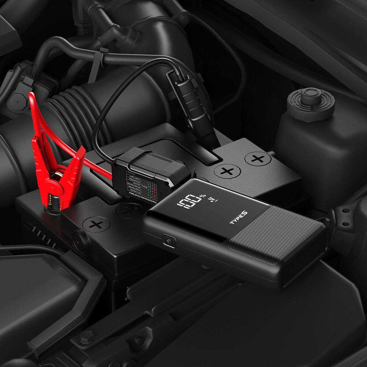 Type S Arrancador para auto con pantalla LED