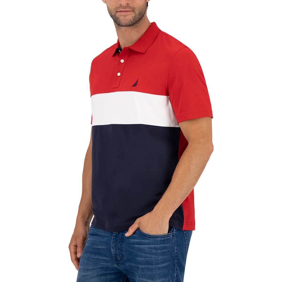 Nautica Polo para Caballero Rojo Mediana
