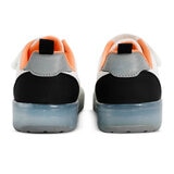 Disney Mickey, Tenis Color Blanco-Naranja con Luces para Niño, Varios Colores