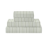 Juego de Sábanas Tamaño King 6 Piezas, Sonoma Stripe Sage Juego de Sábanas Tamaño King 6 Piezas, Sonoma Stripe Sage