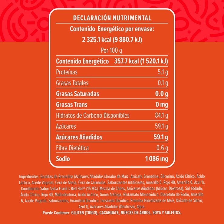 Chilim Balam Ositos de Gomita Sabor RedHot 650 g
