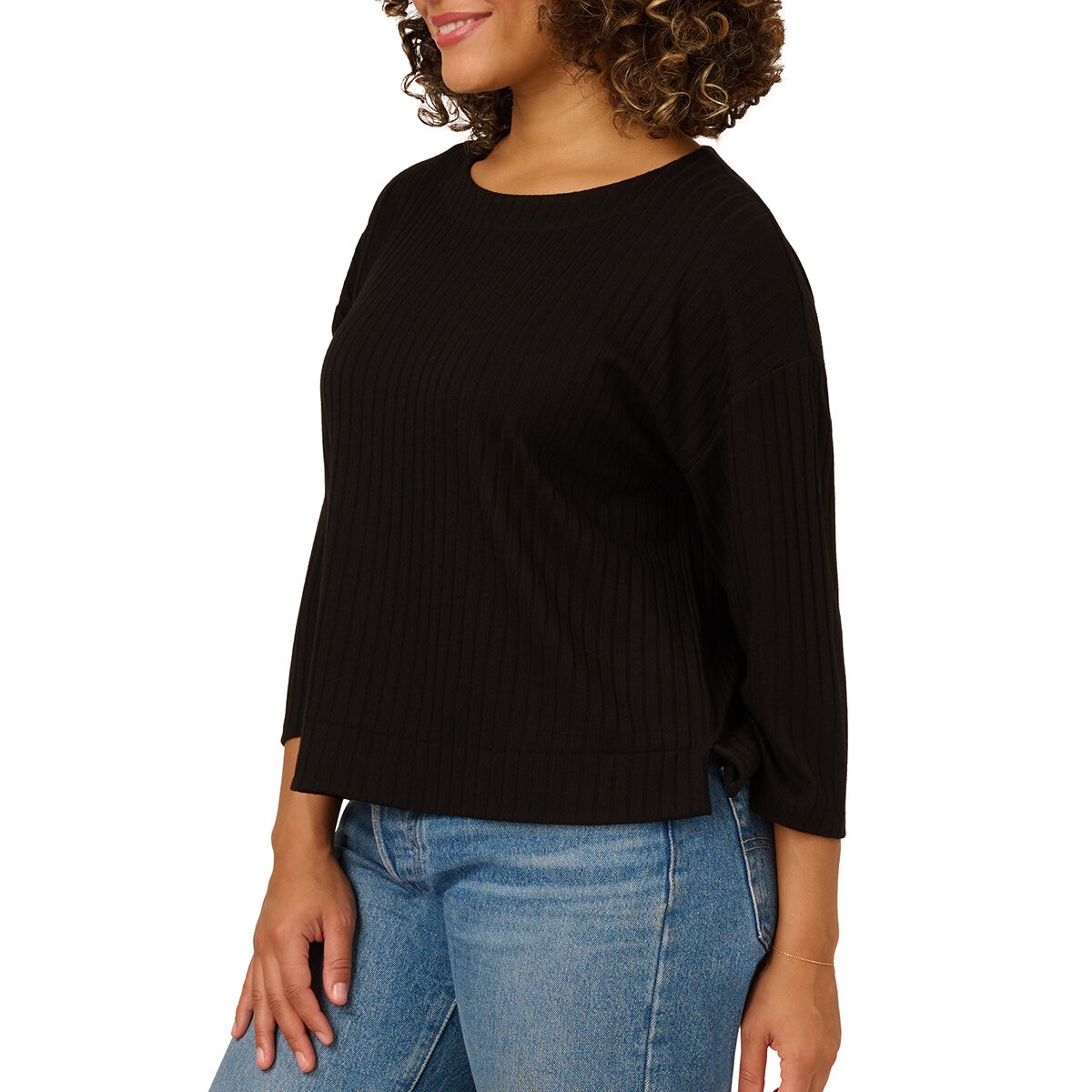 Adrianna Papell Blusa para Dama Negro EE Grande