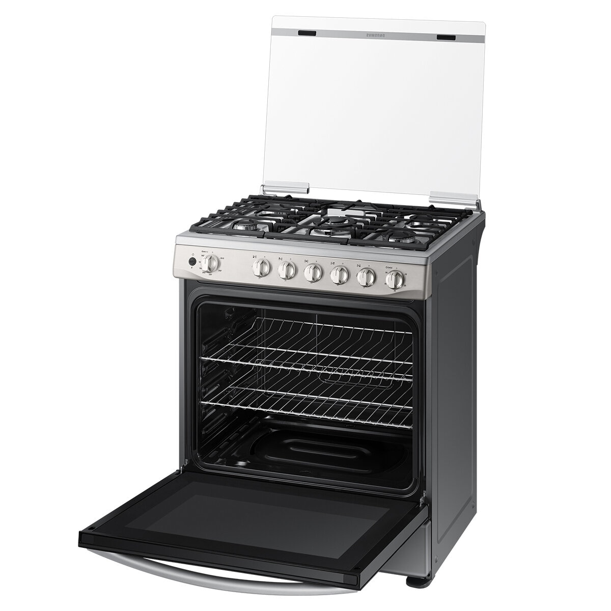 Samsung Combo Campana 76cm y Estufa con 6 Quemadores
