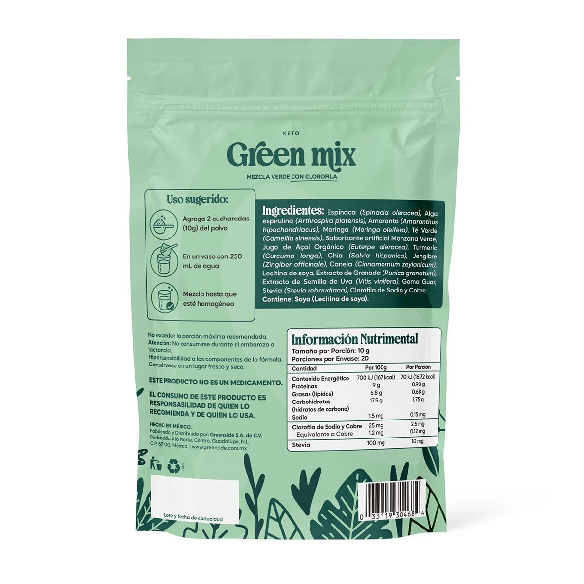 Greenside Keto Green Mix 200g