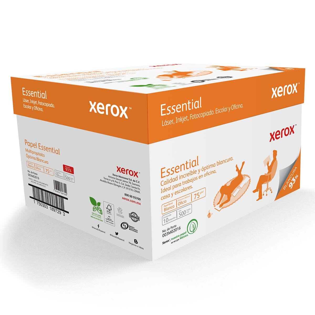 Xerox Essential Papel Bond Tamaño Oficio 5,000 Hojas