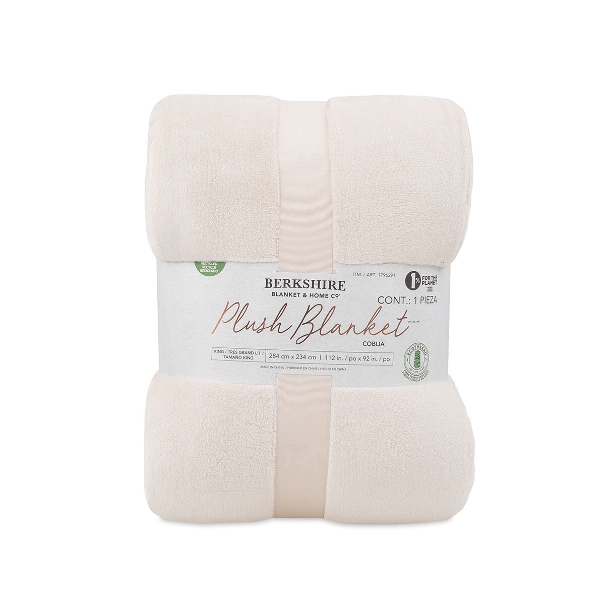 Berkshire Life, Cobija, Tamaño King, Color Marfil Berkshire Life, Cobija, Tamaño King, Color Marfil