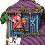 Casa de Halloween Animada de Stitch con Luces y Música