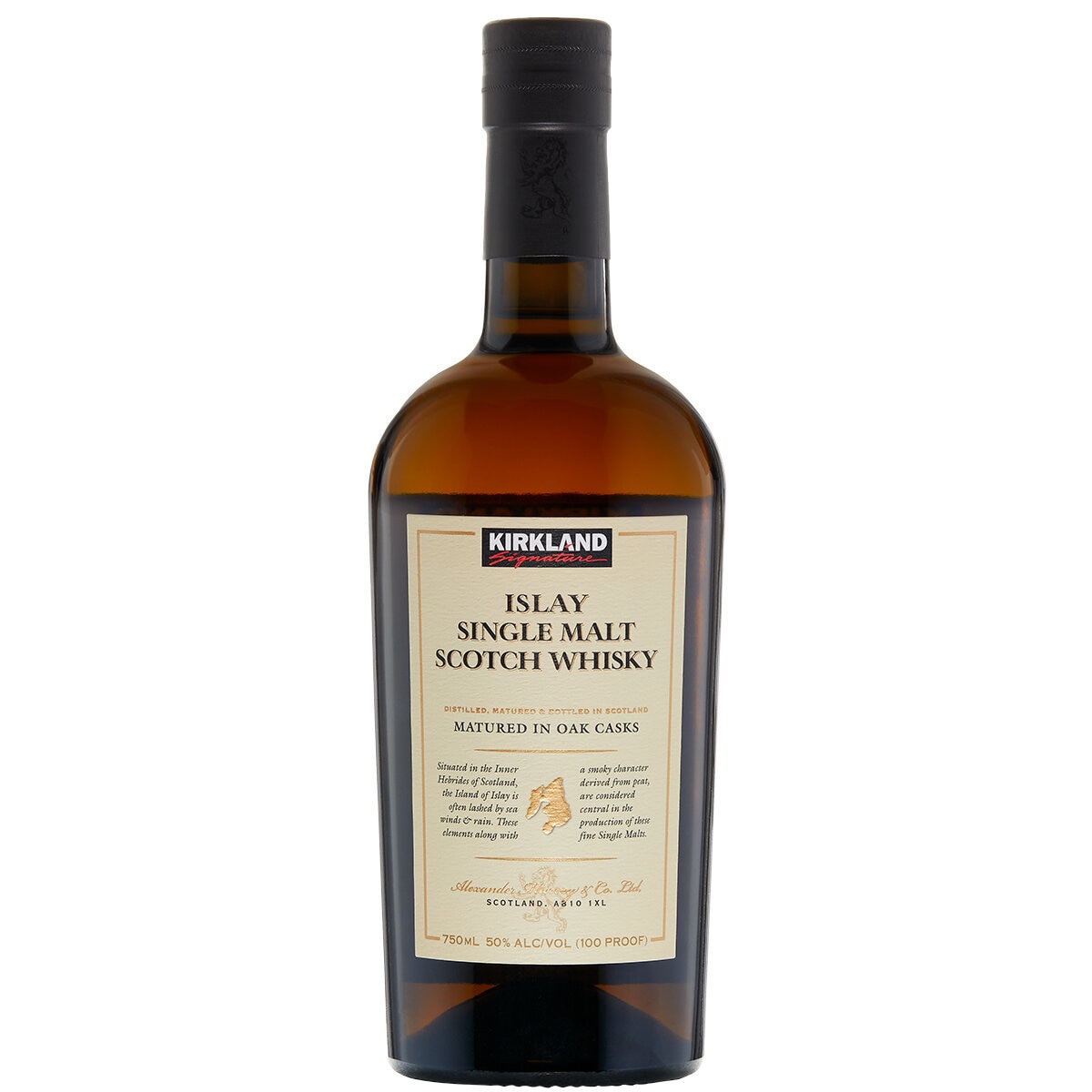 Whisky Kirkland Signature Islay Peated Single Malt Scotch 750 ml