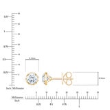 Aretes de Diamantes 1.00ctw, Oro Amarillo 14K