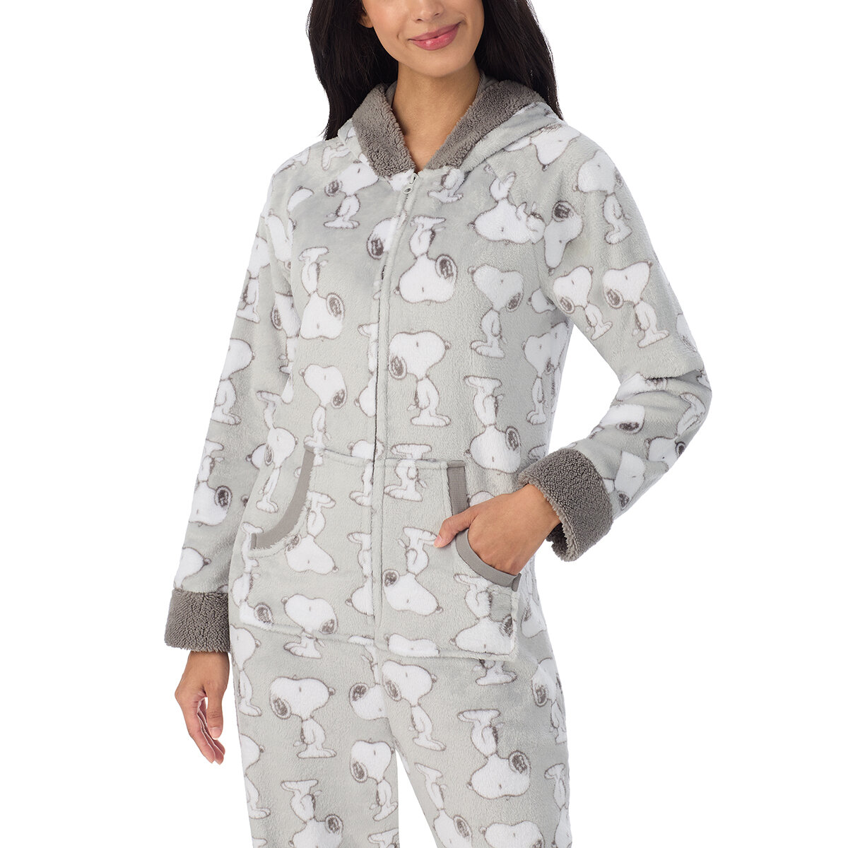 Peanuts Pijama para Dama Gris Mediana