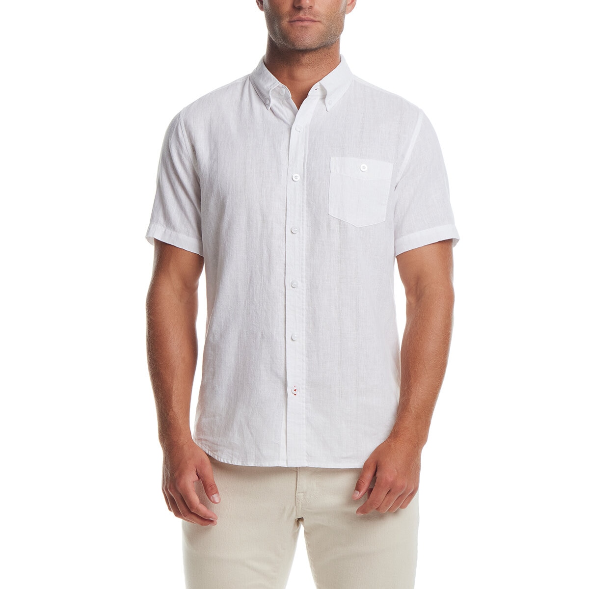Weatherproof Vintage Camisa para Caballero Blanco Chica
